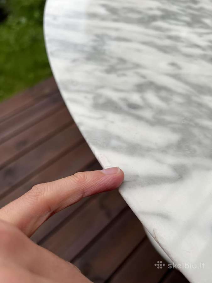 Tikro Carrara marmuro valgomojo stalas 2-4asmenims - nuotraukos Nr. 13
