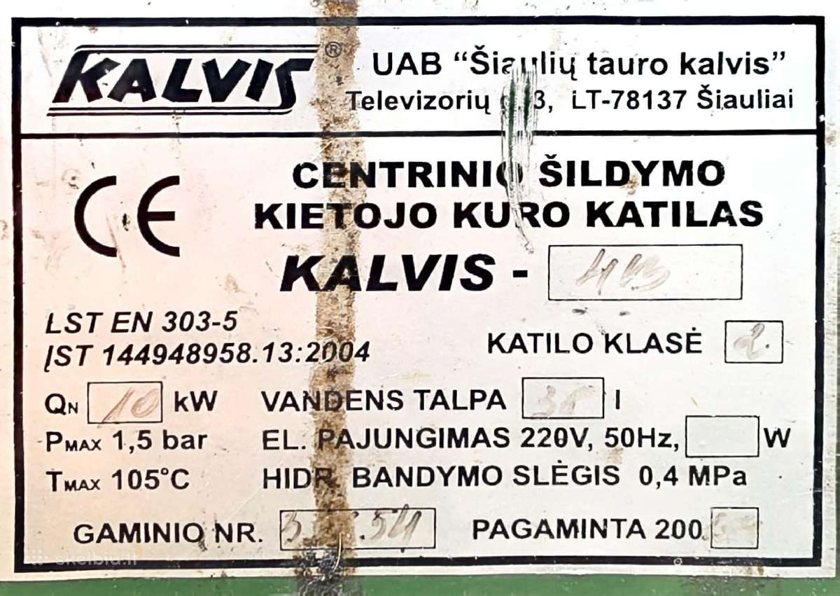 Katilas ,Kalvis" - nuotraukos Nr. 10