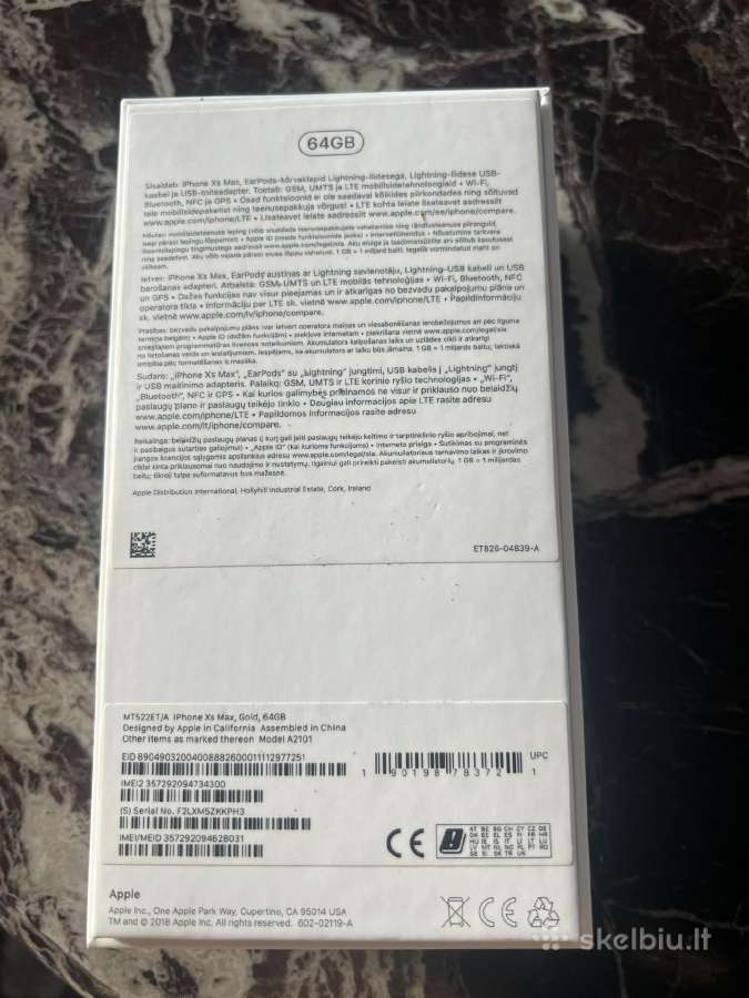 iPhone XS Max Gold 64 GB - nuotraukos Nr. 5