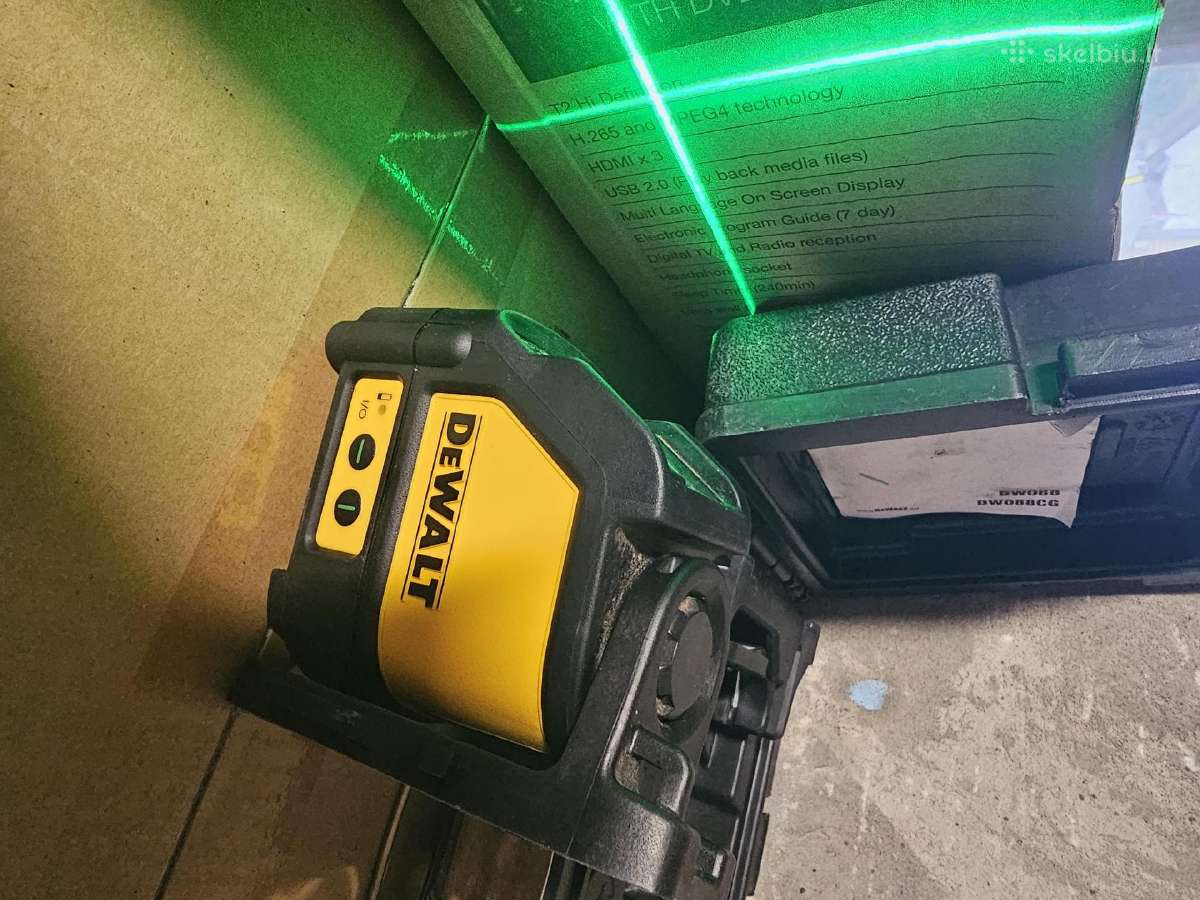Dewalt Dw088cg žalias nivelyras - nuotraukos Nr. 4
