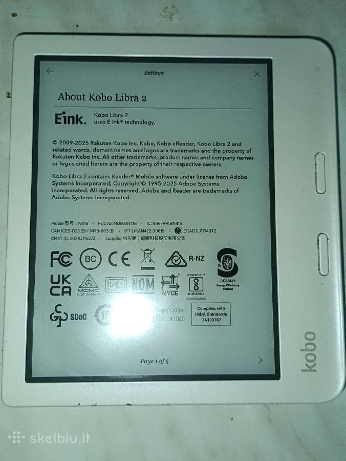 Kobo libra 2 - nuotraukos Nr. 2