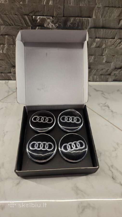 Audi ratų dangteliai 69mm - nuotraukos Nr. 2