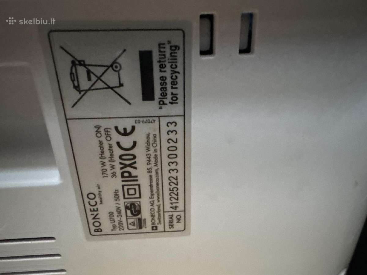 Ultragarsinis vandens drėkintuvas Boneco U700 - nuotraukos Nr. 2
