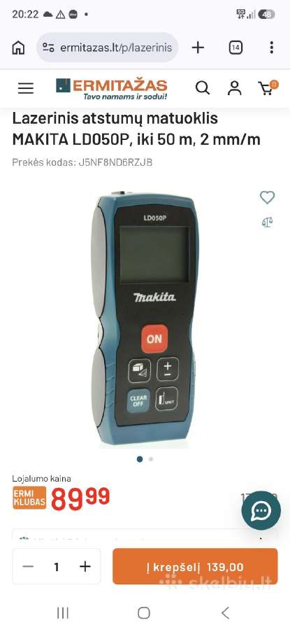 Dewalt suktukas,makita atstumo matuoklis - nuotraukos Nr. 6