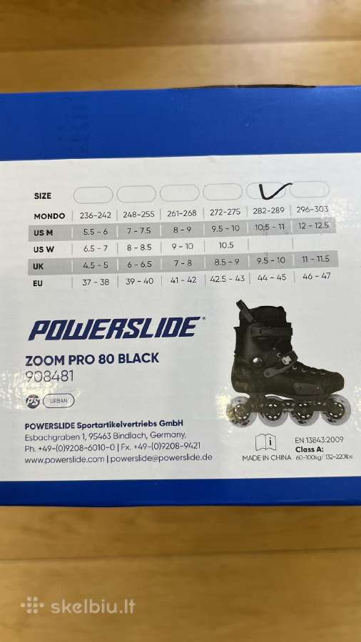 Riedučiai Powerslide Zoom Pro (99,9% nauji) - nuotraukos Nr. 3