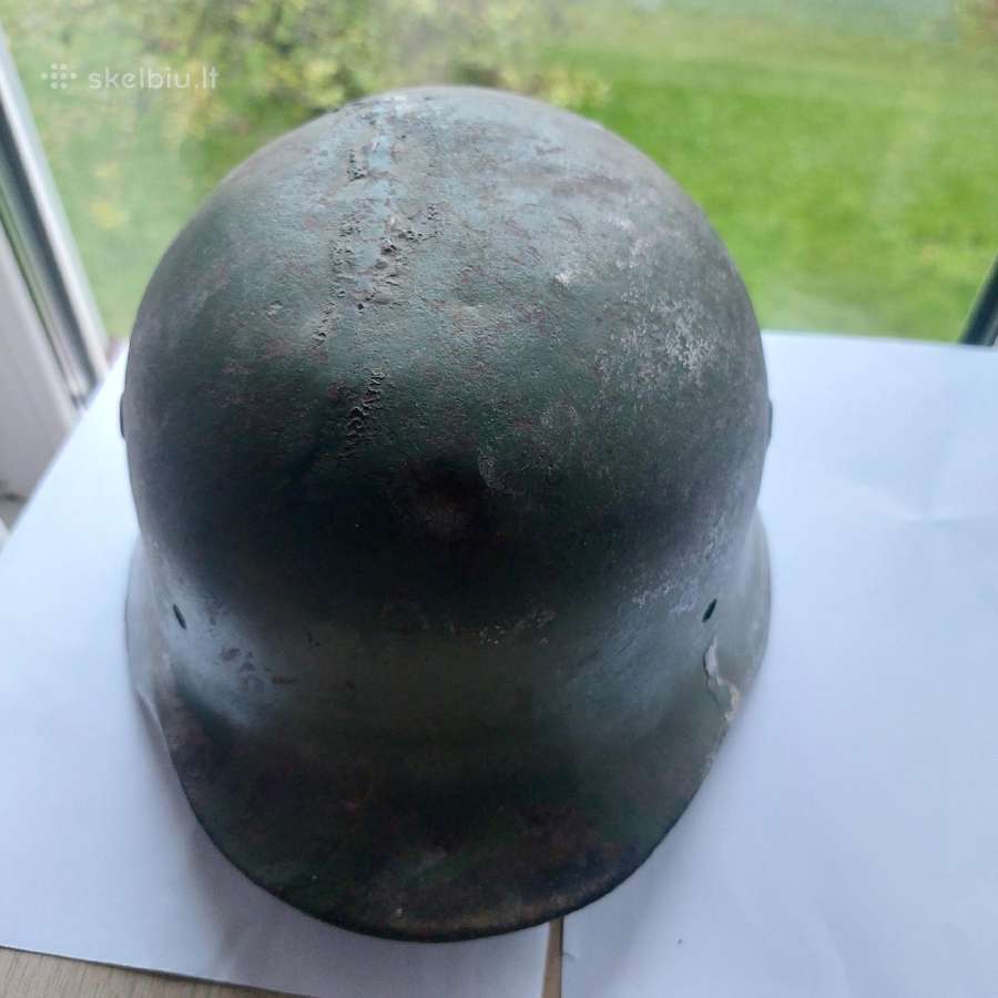 Ww2 Vokiškas šalmas ir dujokaukės bakelis - nuotraukos Nr. 2
