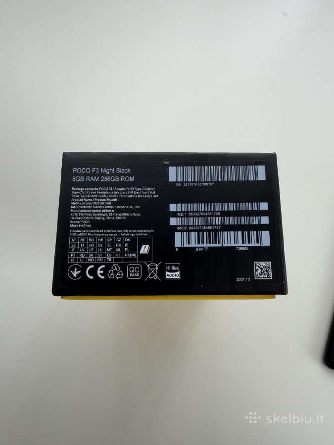 Telefonas Xiaomi Poco F3 - nuotraukos Nr. 5