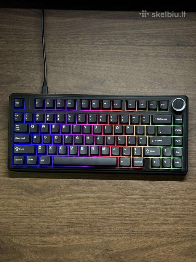 Aula F75 + Keycaps rinkinys – Puikios būklės - nuotraukos Nr. 2