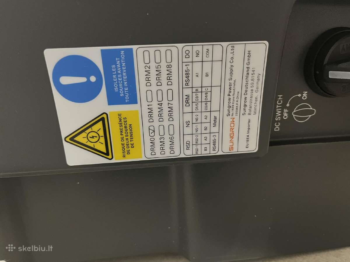 Saules elektrines inverteris sungrow - nuotraukos Nr. 3