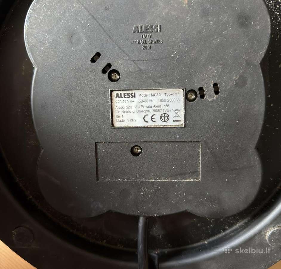 2 Alessi Mg32 vintažiniai elektriniai virduliai - nuotraukos Nr. 4