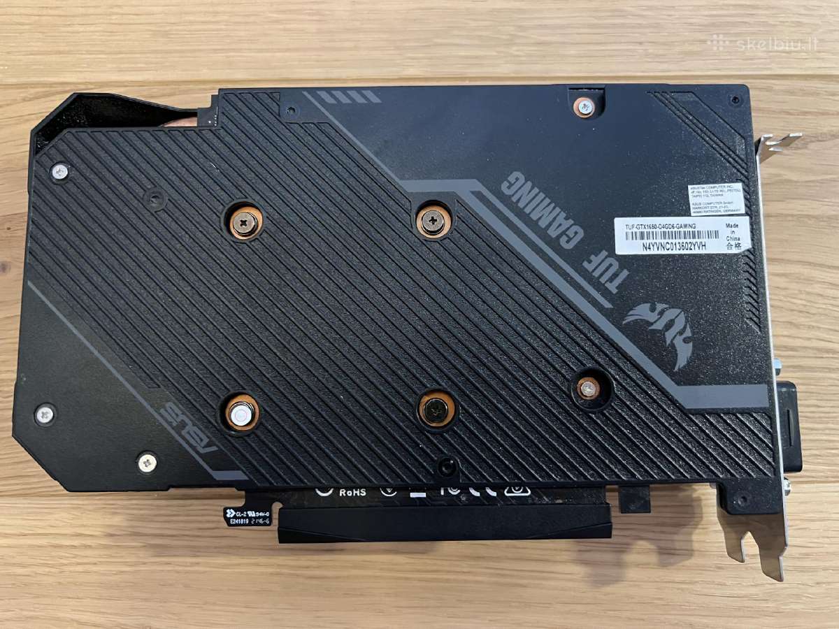 Asus Tuf Nvidia Geforce Gtx1650 - nuotraukos Nr. 2