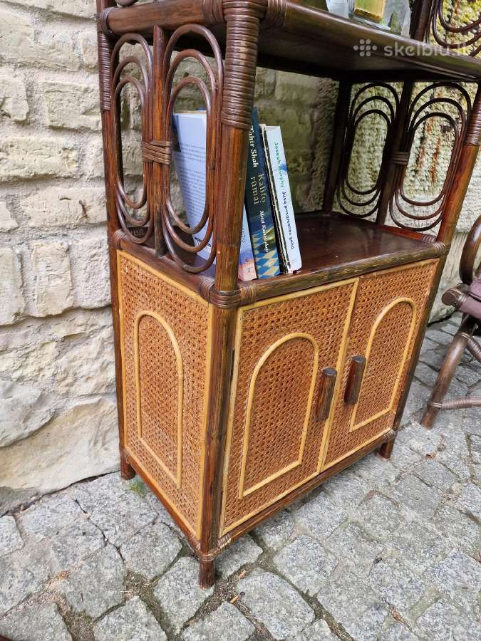 Vintažinė ratango etažerė/lentyna - nuotraukos Nr. 34