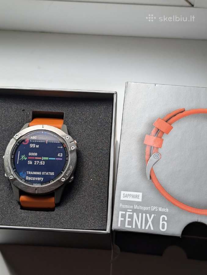 Garmin Fenix 6 Sapphire 47 mm – Sapphire stiklas, - nuotraukos Nr. 2