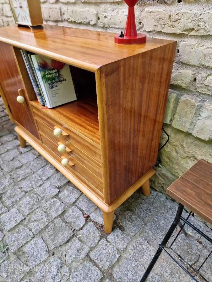 Vintažinė mid century tikmedžio indauja - nuotraukos Nr. 6