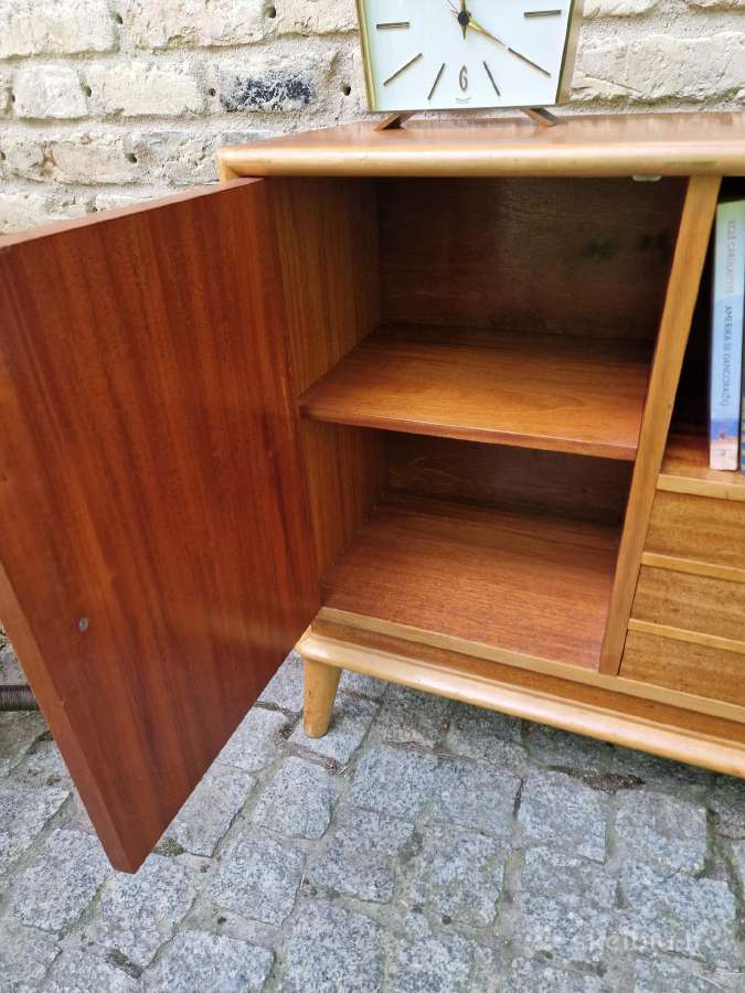 Vintažinė mid century tikmedžio indauja - nuotraukos Nr. 8