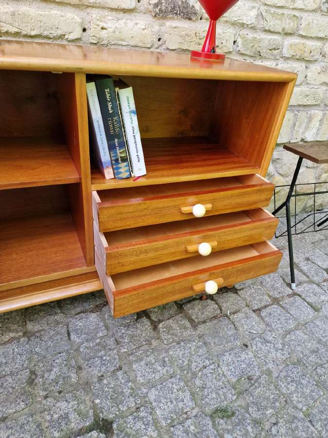 Vintažinė mid century tikmedžio indauja - nuotraukos Nr. 11