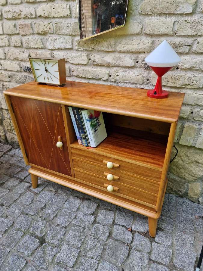 Vintažinė mid century tikmedžio indauja - nuotraukos Nr. 12
