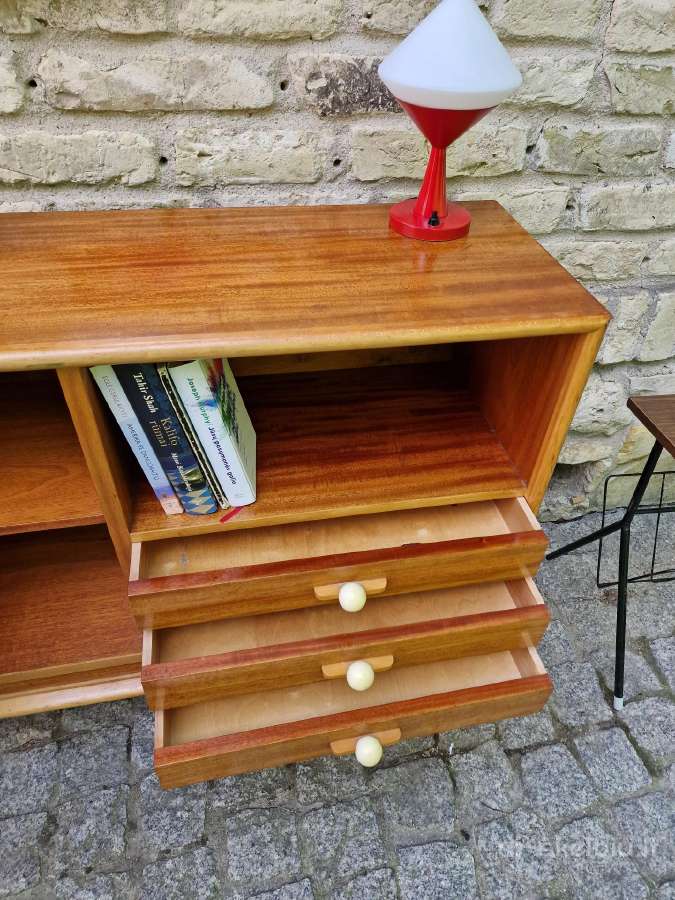Vintažinė mid century tikmedžio indauja - nuotraukos Nr. 14