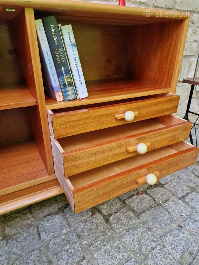 Vintažinė mid century tikmedžio indauja - nuotraukos Nr. 16