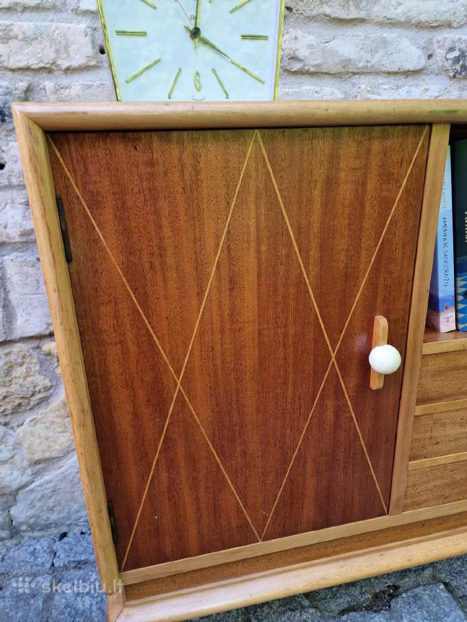Vintažinė mid century tikmedžio indauja - nuotraukos Nr. 17