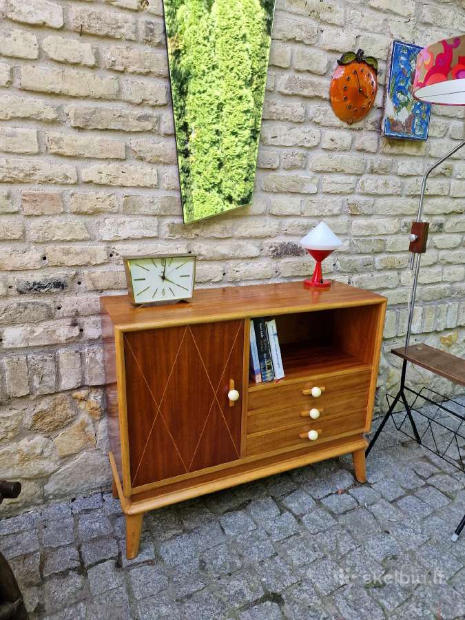 Vintažinė mid century tikmedžio indauja - nuotraukos Nr. 37