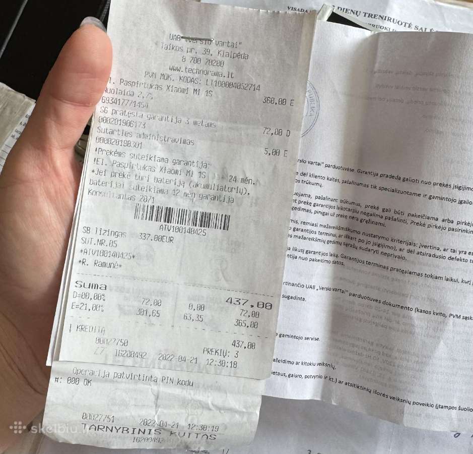 Xiaomi Mi S1 elektrinis paspirtukas - nuotraukos Nr. 8