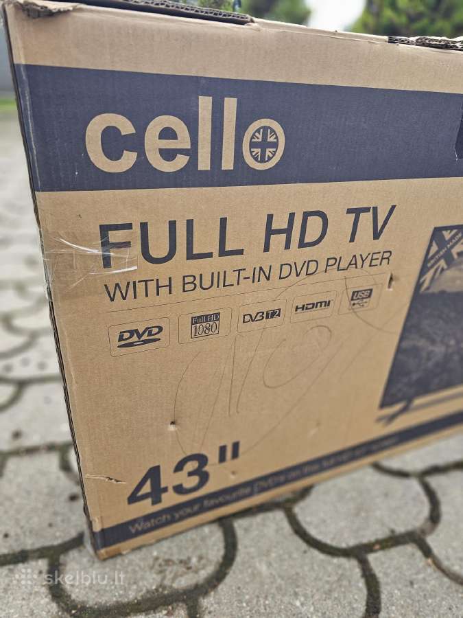 Televizorius Cello Full HD su imontuotu Dvd. - nuotraukos Nr. 2