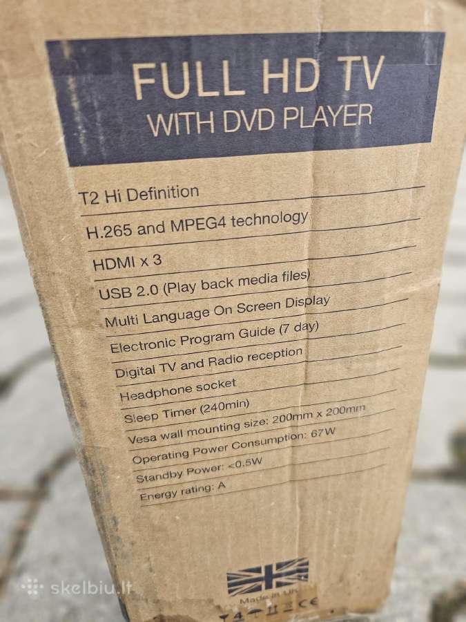 Televizorius Cello Full HD su imontuotu Dvd. - nuotraukos Nr. 3