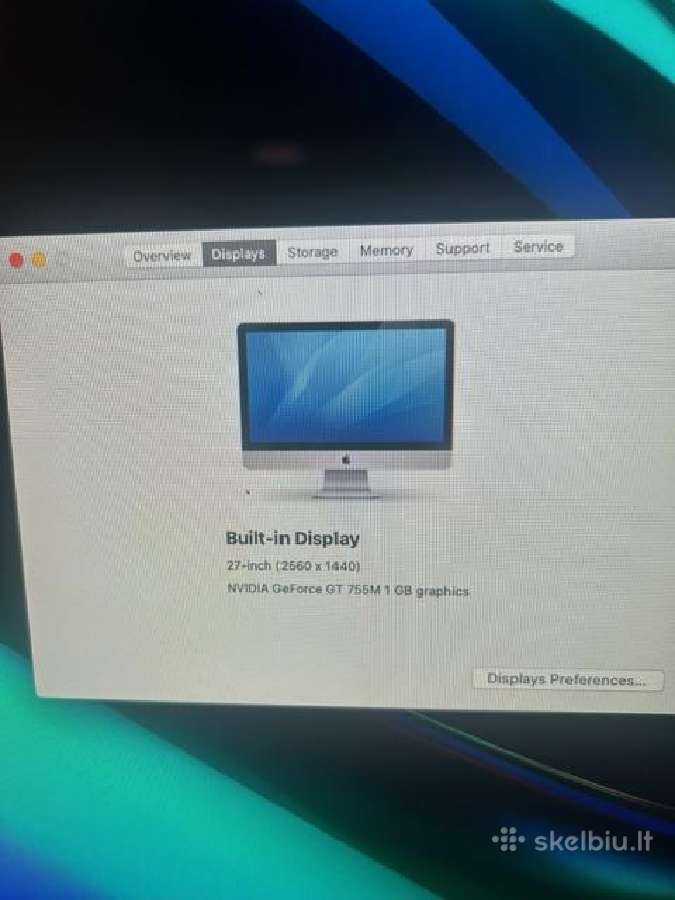 Kompiuteris iMac 2013 m. 27" 32 GB - nuotraukos Nr. 3