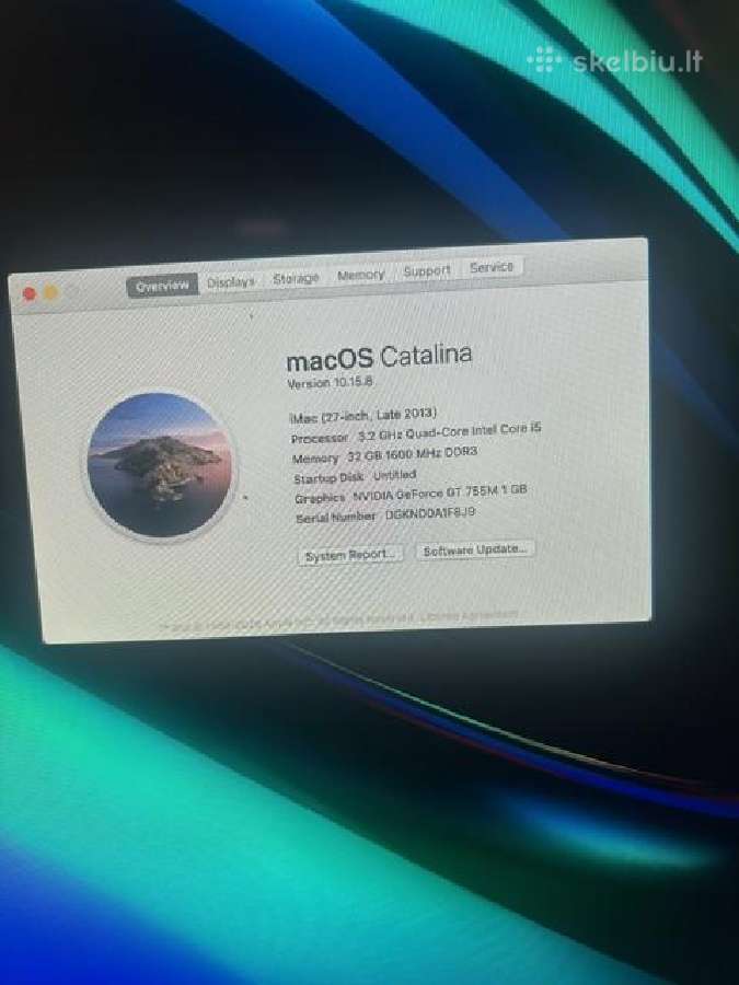 Kompiuteris iMac 2013 m. 27" 32 GB - nuotraukos Nr. 4