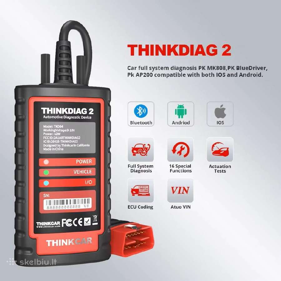 Thinkdiag 2 universali diagnostika - nuotraukos Nr. 2