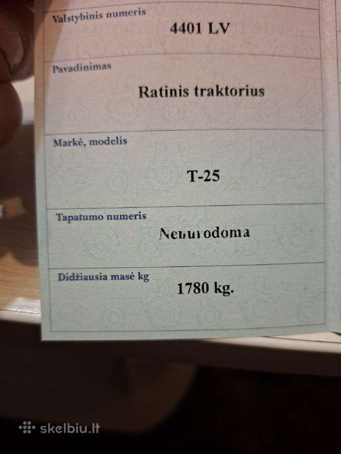 Traktorius T25 - nuotraukos Nr. 5