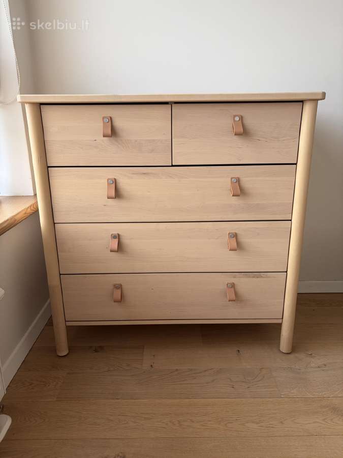 Ikea Bjorksnas komoda su 5 stalčiais - nuotraukos Nr. 2