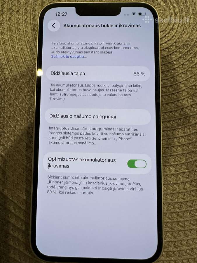 Naudotas iPhone 13, baltas, 128 GB - nuotraukos Nr. 4