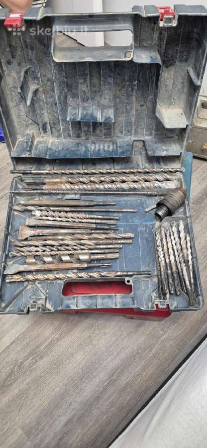 Bosch Professional perforatorius + grąžtai,kaltai - nuotraukos Nr. 2