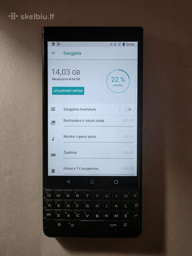 Blackberry Key2 Le (bbe100-4) labai retas 64 GB! - nuotraukos Nr. 7