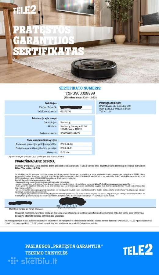 Samsung A 55 175€ Garantija iki 2029m. - nuotraukos Nr. 3