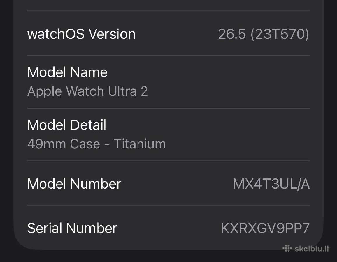 Apple Watch Ultra 2 Titanium Black - nuotraukos Nr. 11