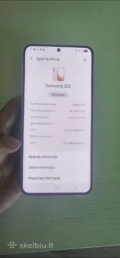 Samsung S22 ultra - nuotraukos Nr. 3