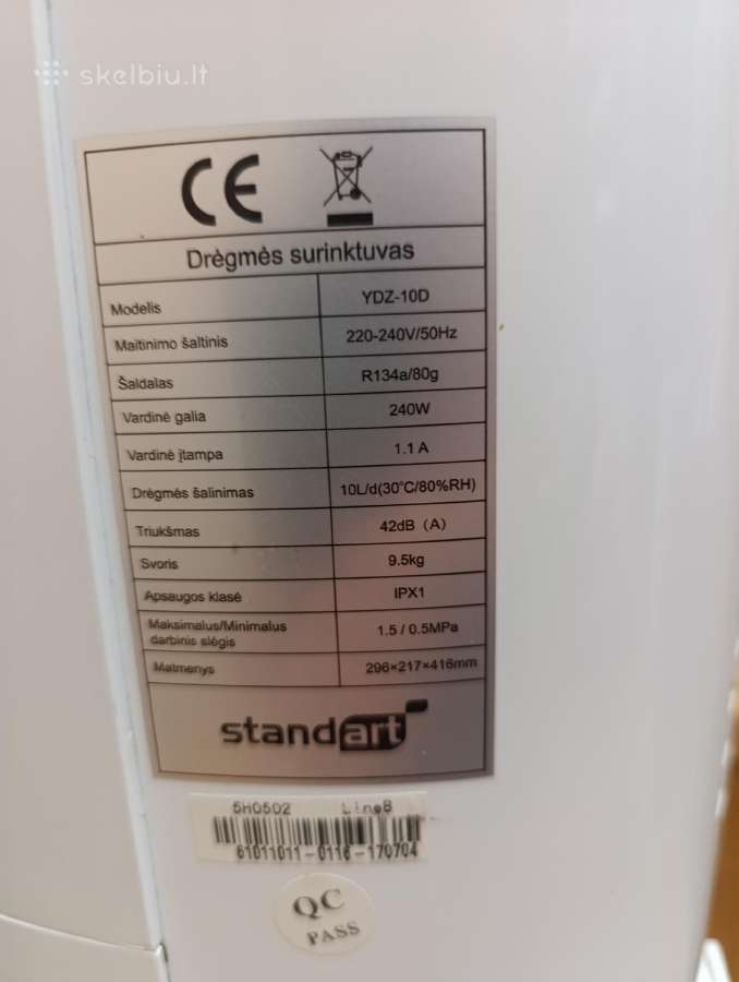 Drėgmės surinkėjas Standart Ydz -10d - nuotraukos Nr. 4