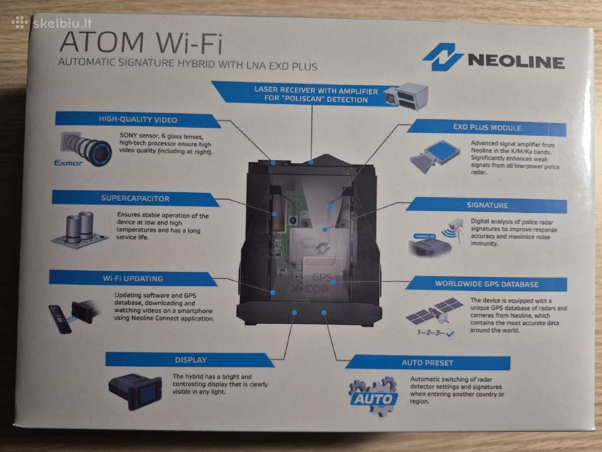Neoline Atom WiFi hibridinis registratorius - nuotraukos Nr. 2