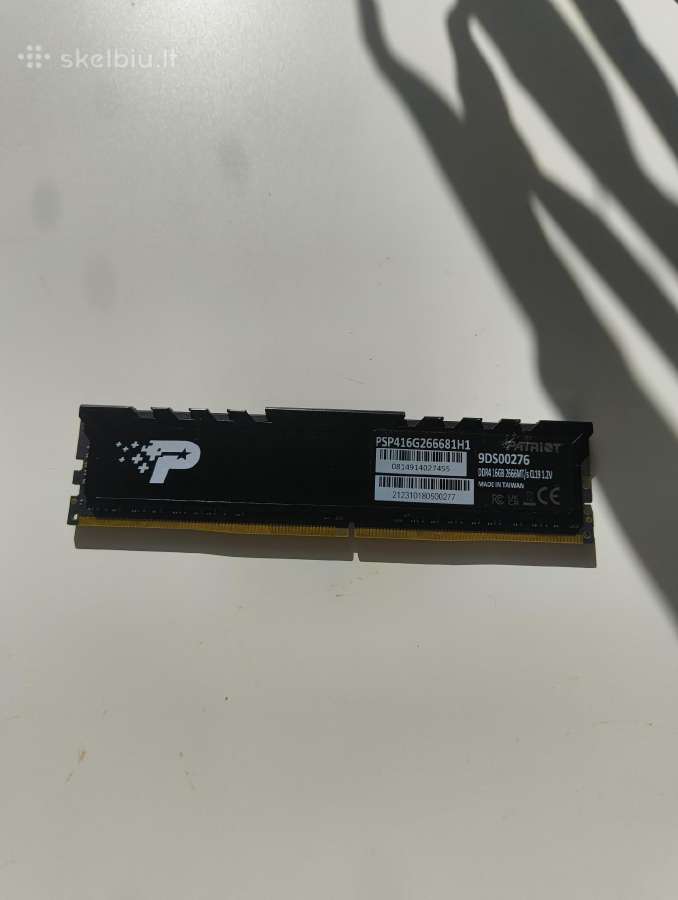 Patriot Ddr4 1x16gb RAM - nuotraukos Nr. 2