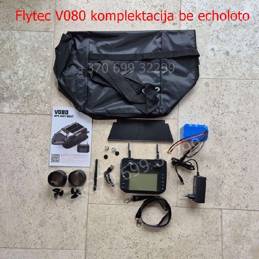 Flytec V080 pašarų laivelis su GPS ir taše - nuotraukos Nr. 3