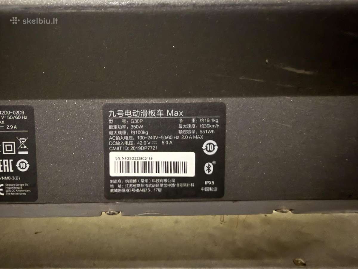 Segway Ninebot Max G30p - nuotraukos Nr. 3
