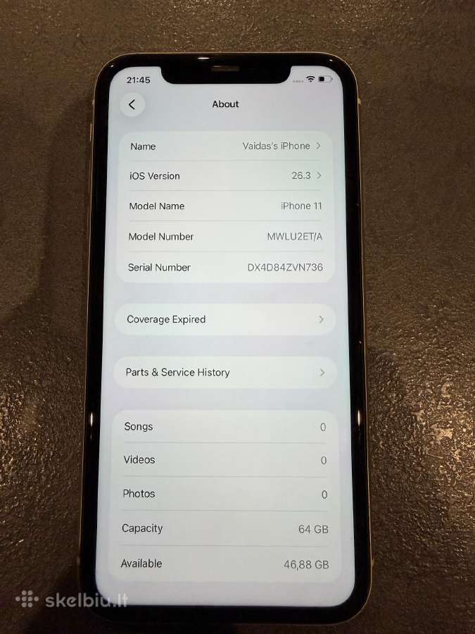 iPhone 11 64gb white su dėžute - nuotraukos Nr. 7
