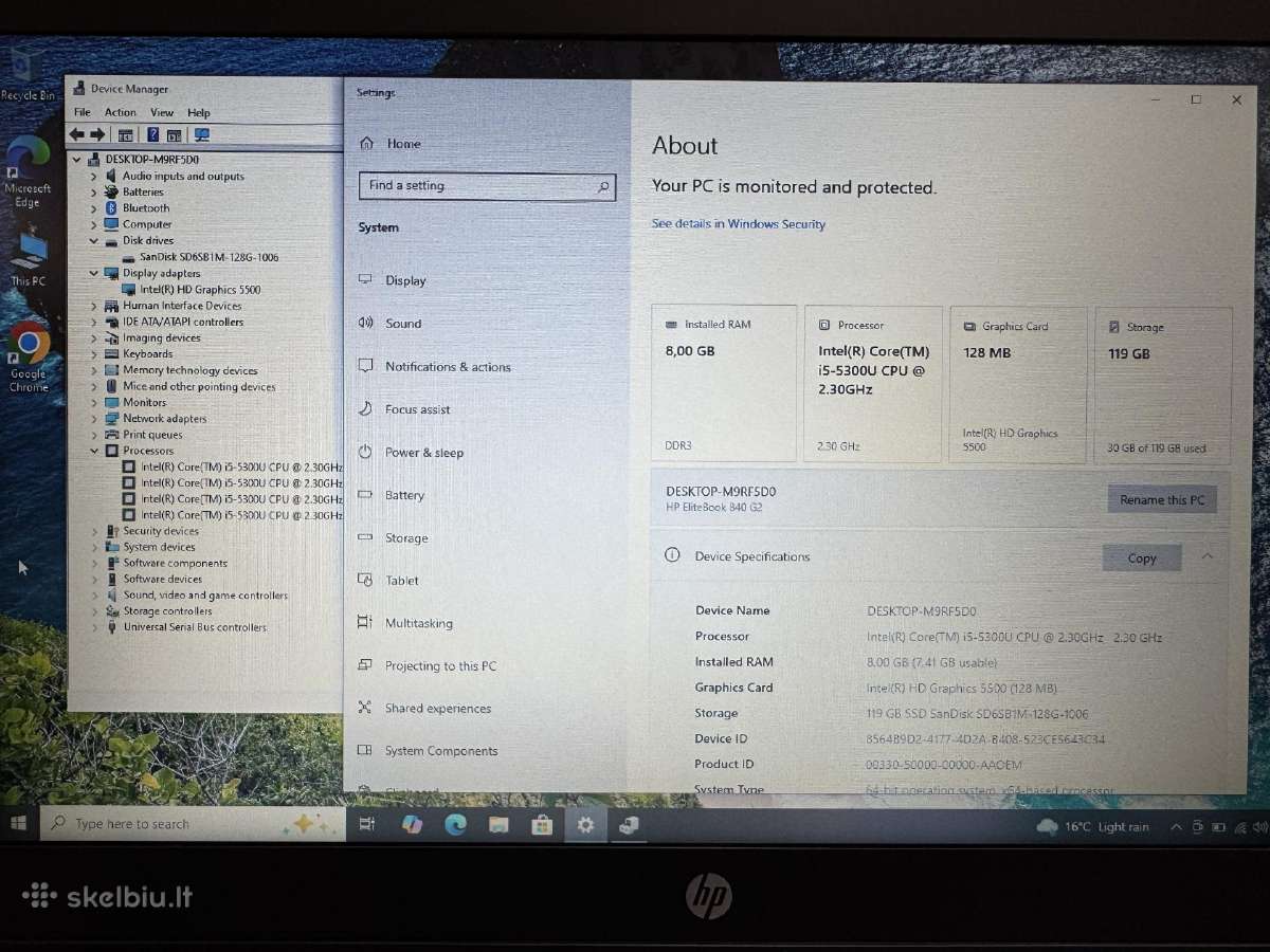 Hp Elitebook 840 G2 - nuotraukos Nr. 4