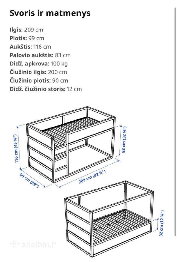 Ikea lova - nuotraukos Nr. 4