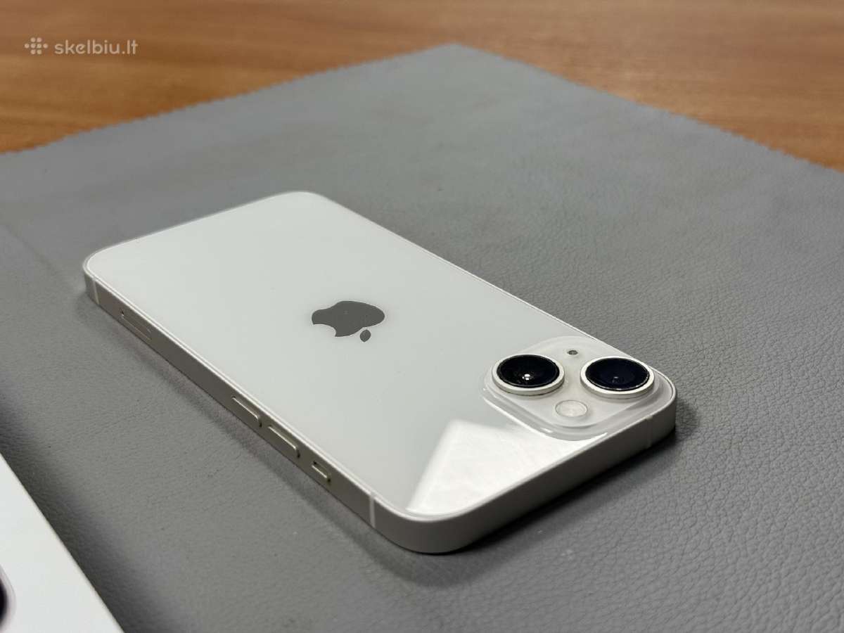 iPhone 14 labai geros būklės ir gerai atrodo balta - nuotraukos Nr. 2