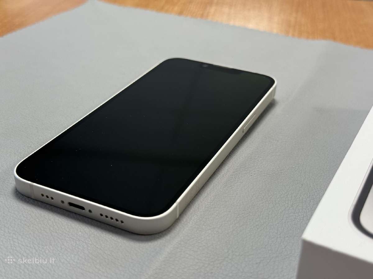 iPhone 14 labai geros būklės ir gerai atrodo balta - nuotraukos Nr. 6