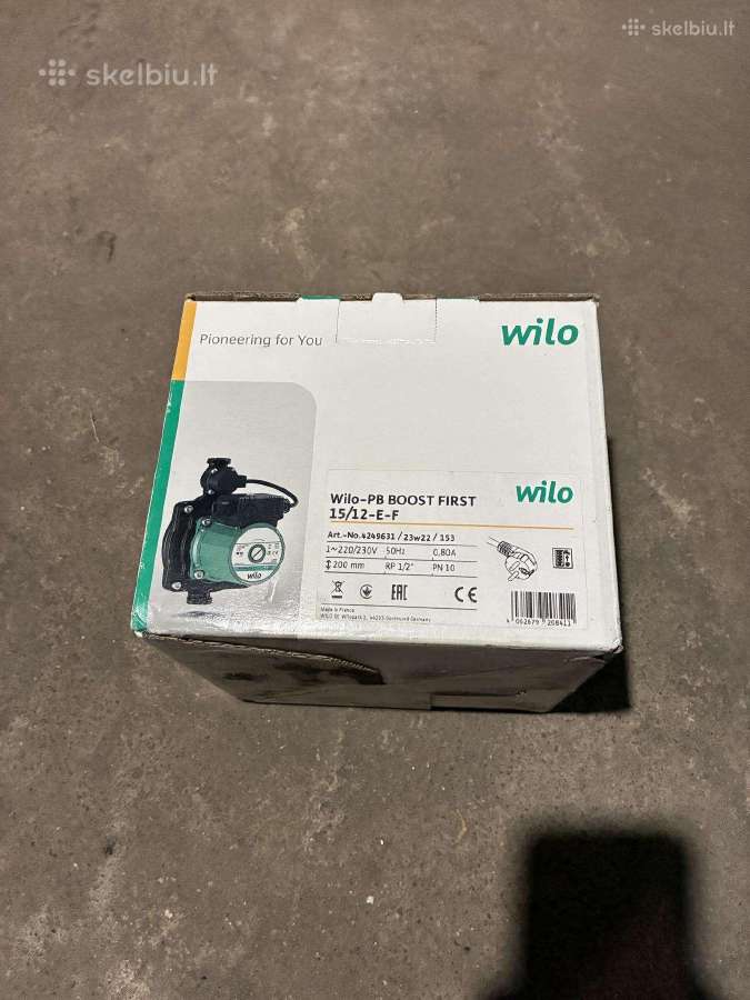 Wilo Pb Boost-first 15/12-e-f - nuotraukos Nr. 2